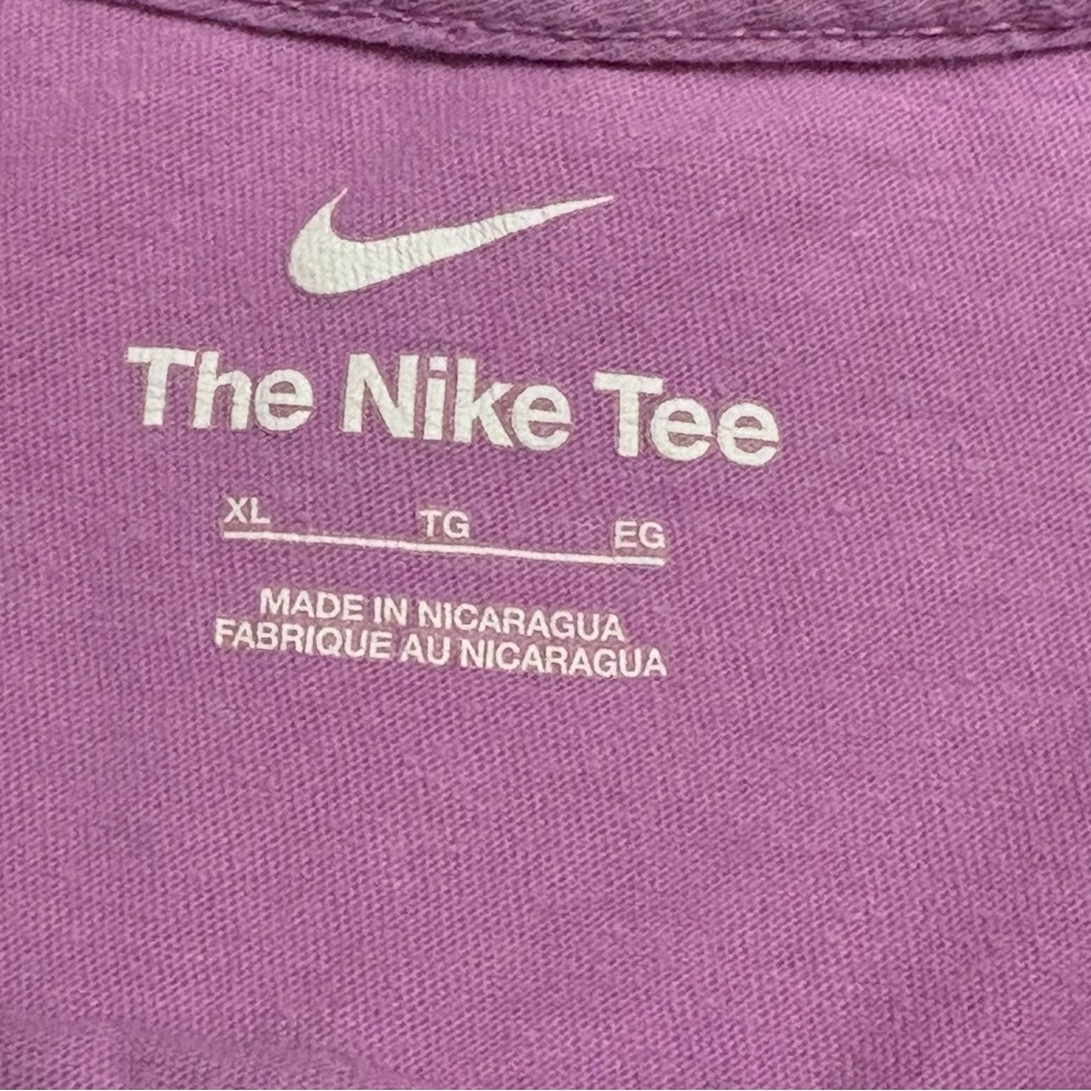 Nike Kids Lavender Tee with Slogan - Picture 4 of 6